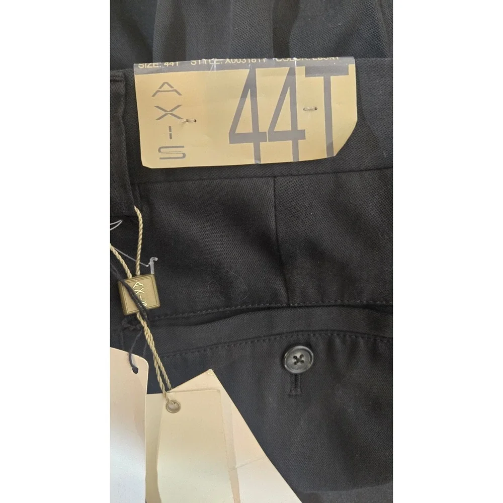 Axis 44T Cotton Tencel Trousers Pants - Black - Charcoal Gray NWT